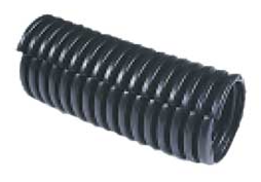 5/8" Black Poly Split Loom 25' Roll - Click Image to Close